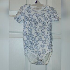 Lily & Dan Two-Piece Bodysuit Onesies Blue- Size 18-24M